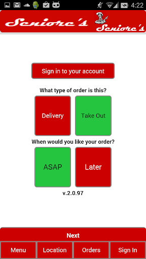 Seniore's Pizza - Order Online
