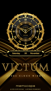Download VICTUM Luxury Clock Widget APK for PC