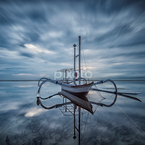 cloudy morning by Om Kas - Transportation Boats