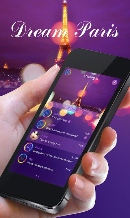 GO SMS DREAM PARIS THEME - 1.0 - (Android)