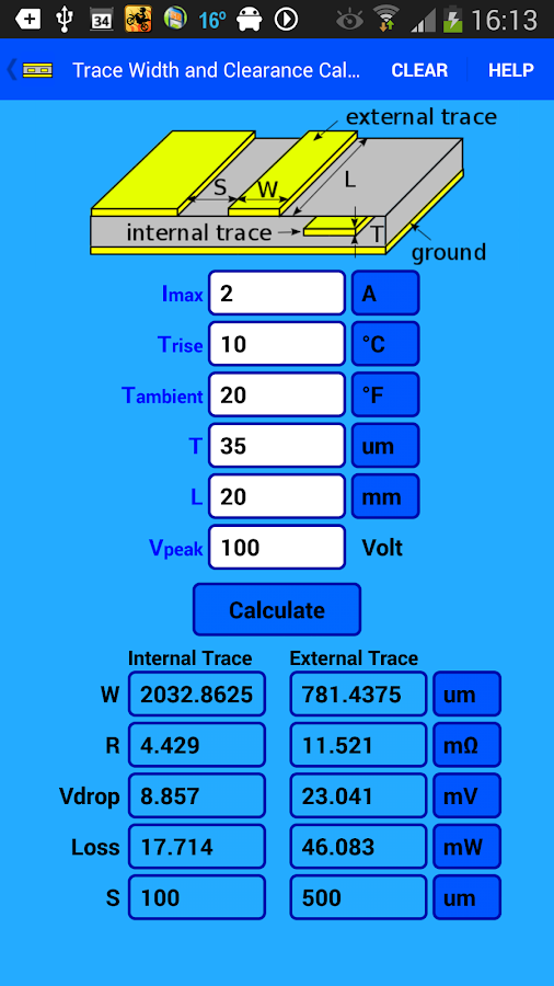 PCB  Trace  Calculator  Android Apps on Google Play