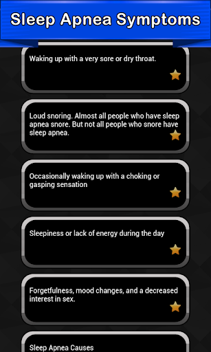 Sleep Apnea Symptoms