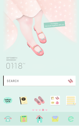 I'm happy dodol launcher theme