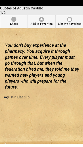 Quotes of Agustin Castillo