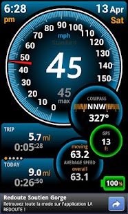 Light GPS Speedometer: kph/mph for Android - Download