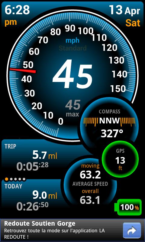 Ulysse Speedometer Android