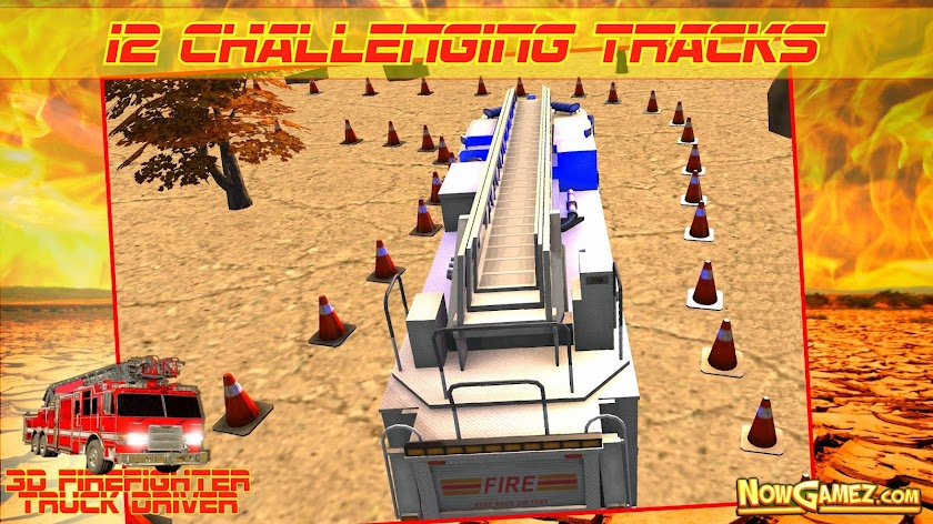 3D Firefighter Truck Driver Screen 3