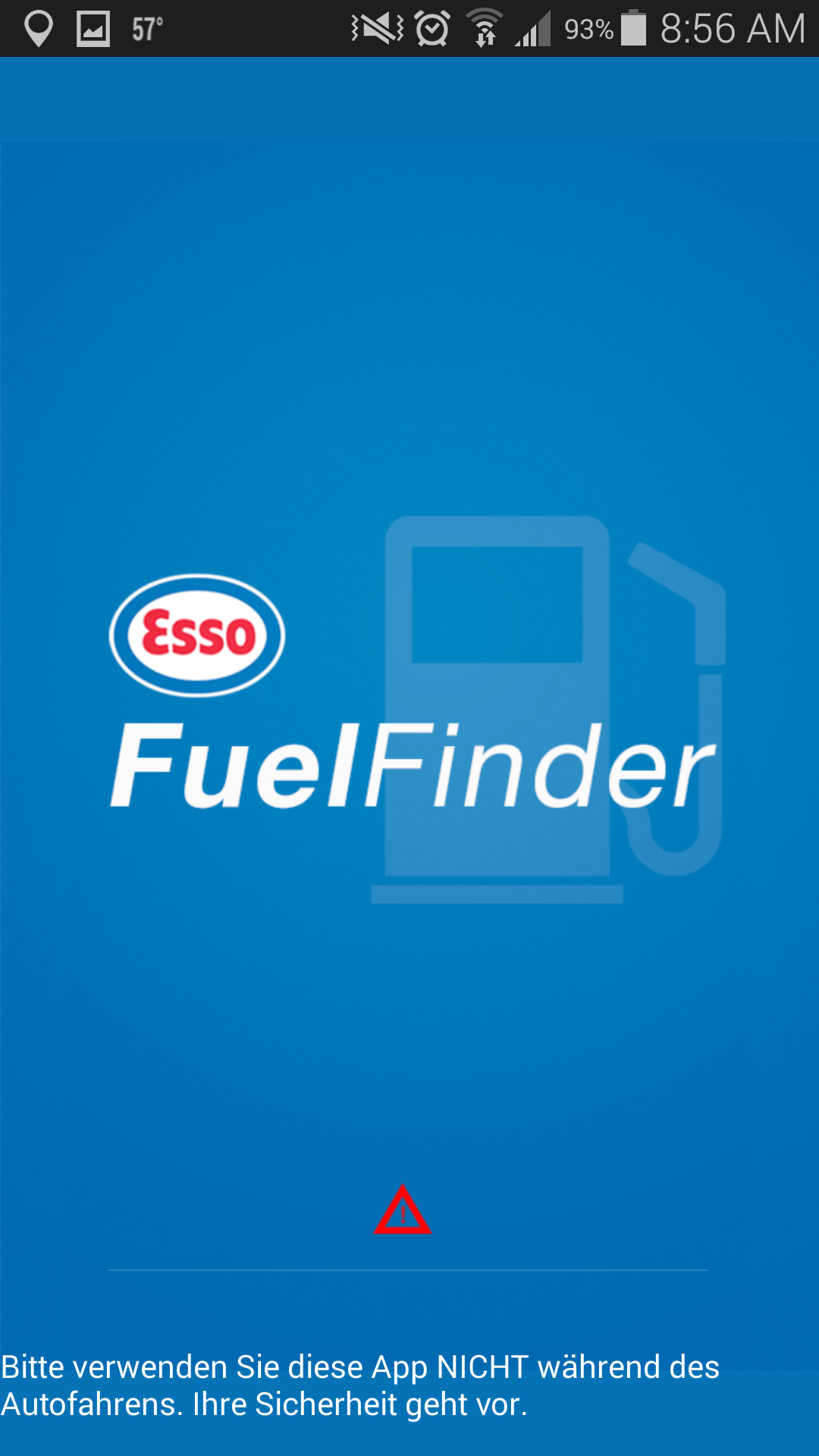 Android application Esso Fuel Finder screenshort