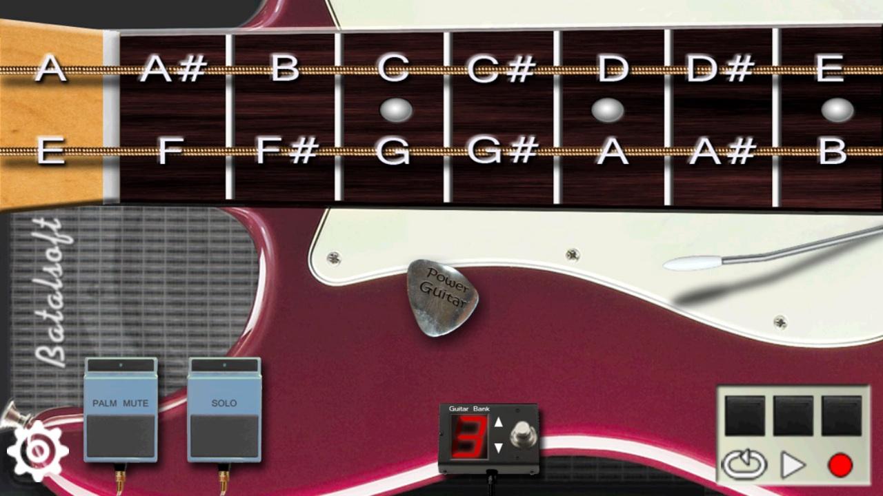 Android application Power guitar HD screenshort