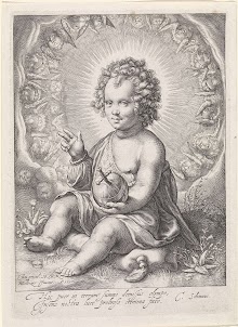 Christuskind als Salvator Mundi