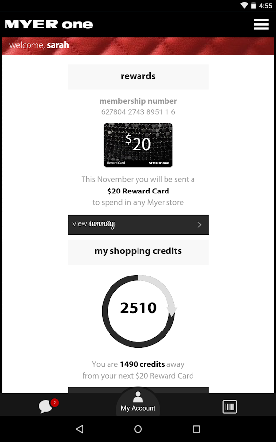 MYER one Android Apps on Google Play
