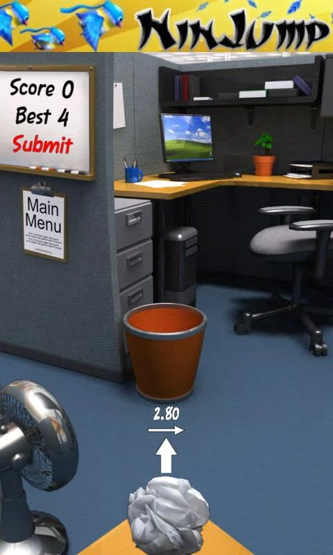 Paper Toss - screenshot