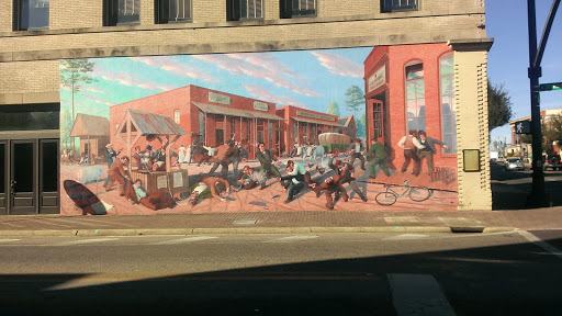Cowboy Brawl Mural 