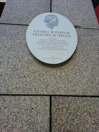Hegel Geburtshaus Gedenkstein