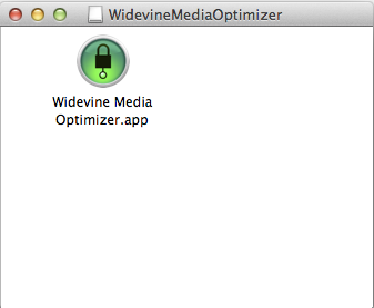 Screenshot of WidevineMediaOptimizer DMG