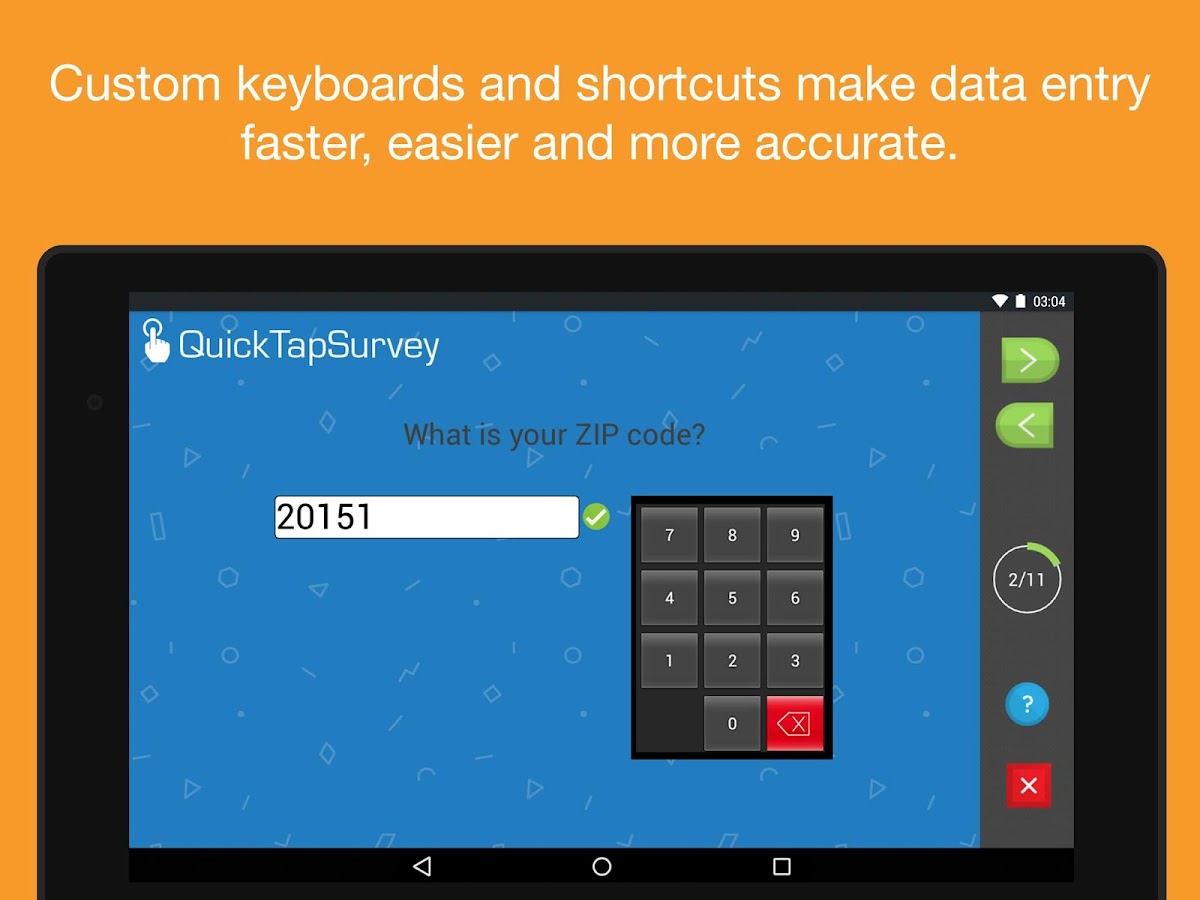   QuickTapSurvey Offline Survey – скрыншот 