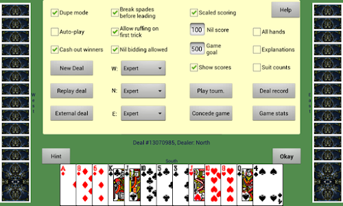 Android application CardShark Spades screenshort