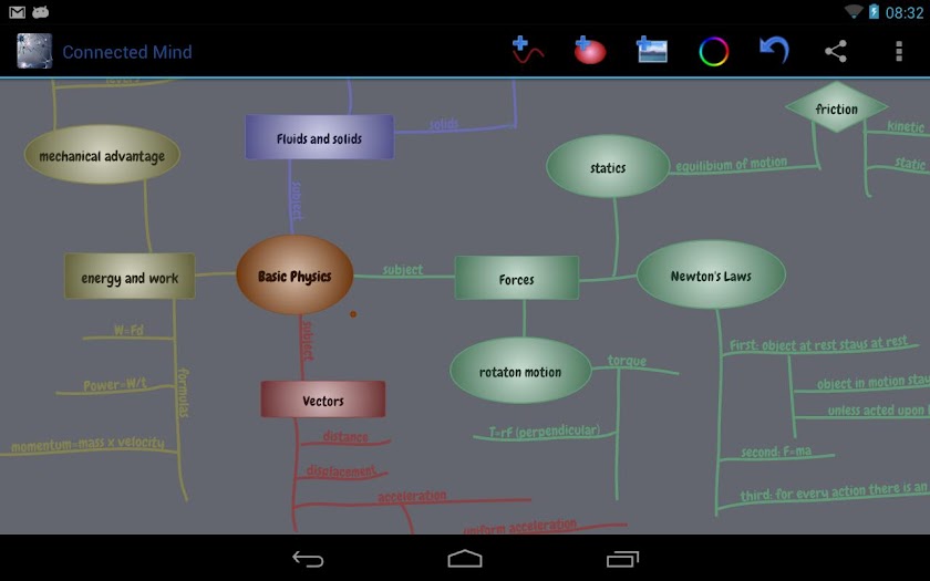 Connected Mind (mind mapping) Screen 3