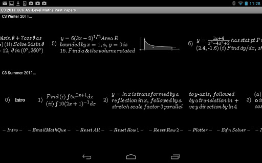 C3 OCR 2011 Past Papers