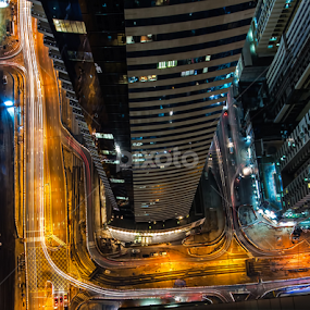 On The Ledge by Scott Lorenzo - City,  Street & Park Skylines