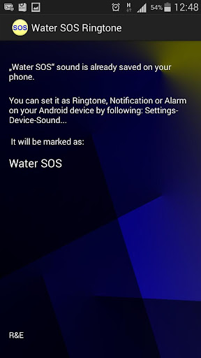 Water SOS Ringtone