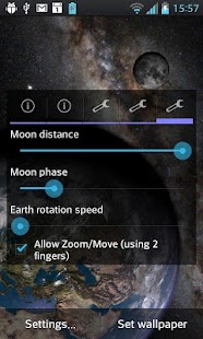 download Earth & Moon in HD Gyro 3D PRO free