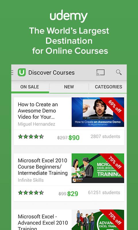 Udemy: Courses and Tutorials - screenshot