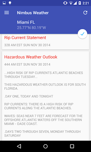 【免費天氣App】Nimbus: NOAA Weather & Radar-APP點子