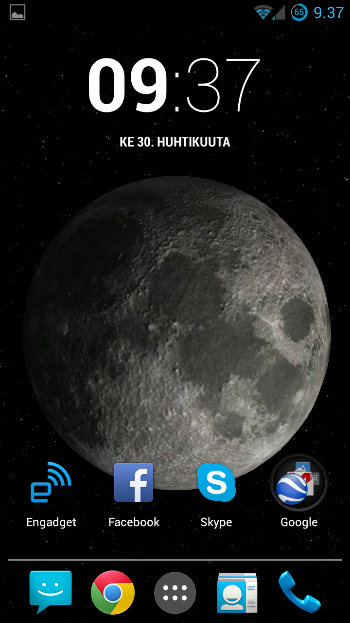 Solar System Live Wallpaper Screen 3