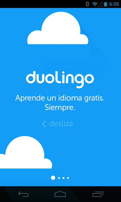 Captura de pantalla de la aplicacion Android Duolingo: language lessons