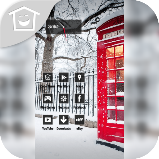 Winter Snow Phone Booth Theme 個人化 App LOGO-APP開箱王