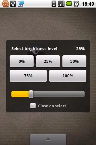 Brightness Level - screenshot
