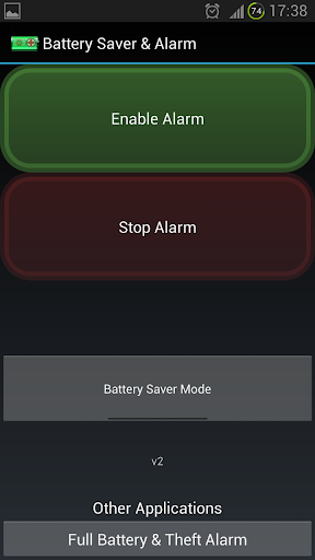 Battery Saver Alarm