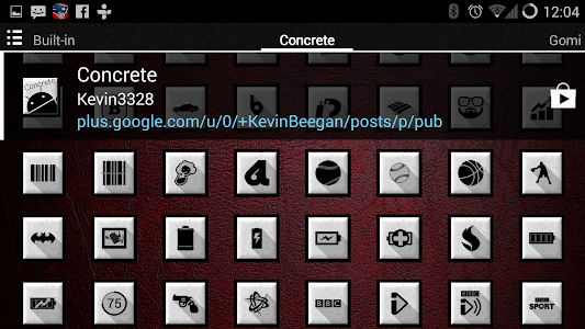 Screenshot Concrete Icons v1.0