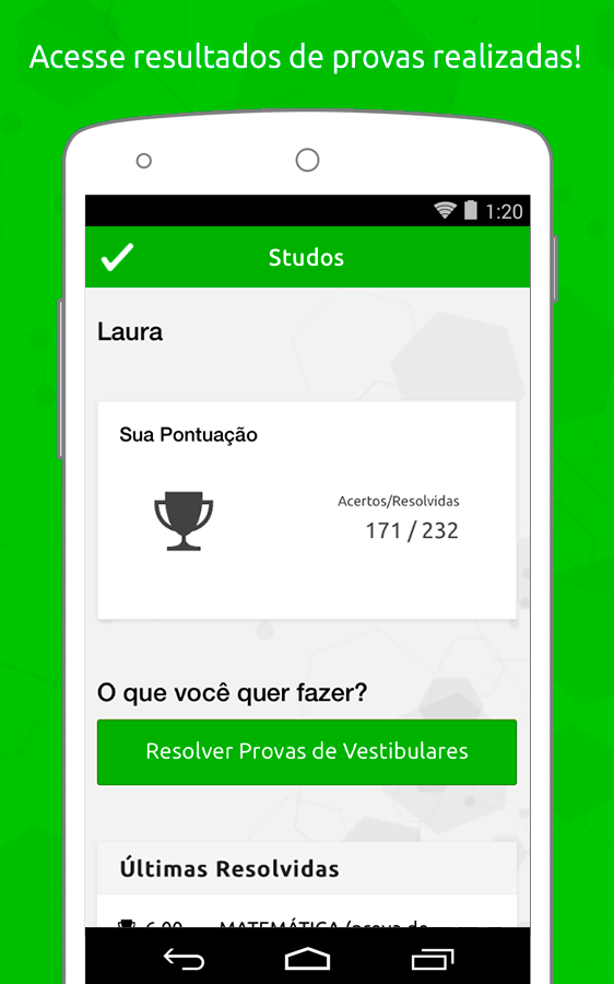   Studos - Vestibulares e ENEM: captura de tela 