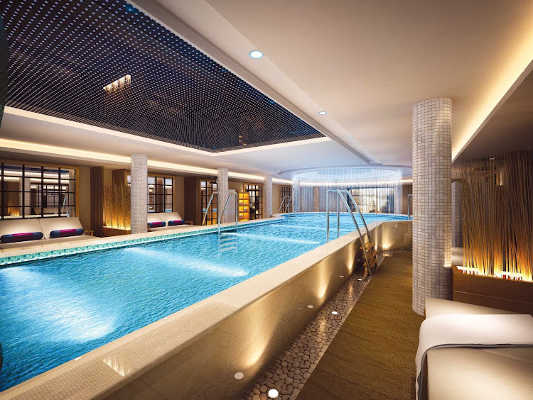 Escape to Century Legend's indulgent indoor swimming pool for a little R&R during your river cruise through China.