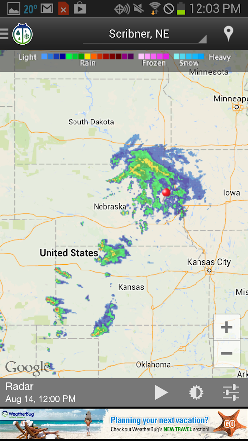 WeatherBug screenshot