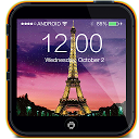 Rainy Paris Lock Screen mobile app icon