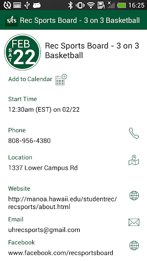 University of Hawaii - SRS