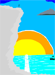 Cast off at sunset