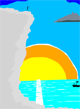 Cast off at sunset