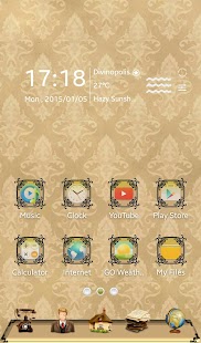 Vintage GO Launcher EX Theme Screenshots 0