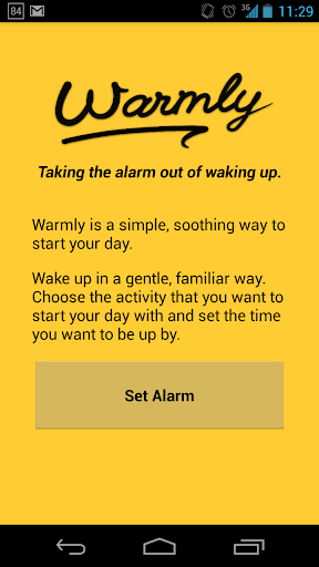 Warmly — An alarm clock
