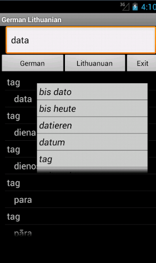 German Lithuanian Dictionary