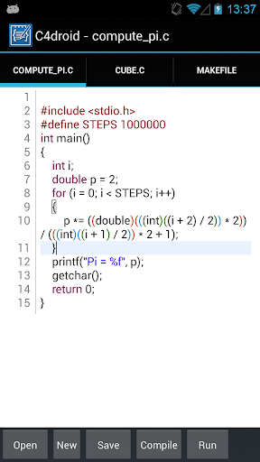 C4droid - C C++ compiler IDE