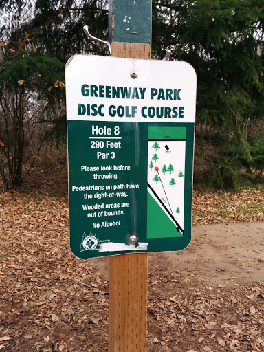 Greenway Park Disc Golf Course Hole 8