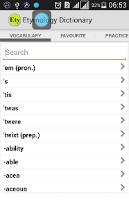 Etymology Dictionary Screenshots 1