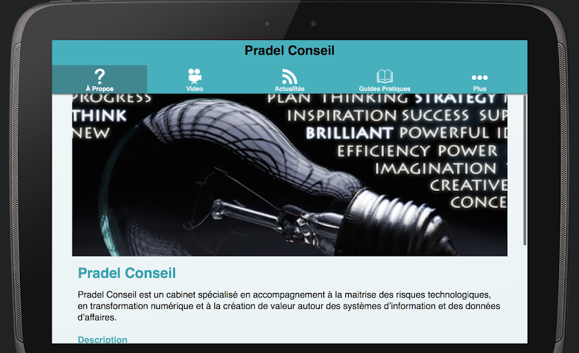 Pradel Conseil Screen 2