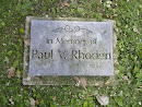 Paul V. Rhoden Memorial Rock