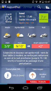Météo Paris screenshot for Android